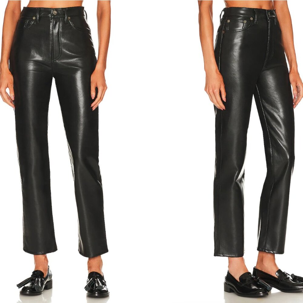 Agolde Recycled Leather Fitted 90's - Size 28